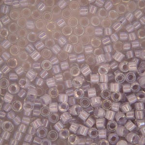 7.2g Miyuki 11/0 Delica Japanese Seed Beads 1.6mm Db080 Lined Pale Lavender Ab Jewelry Making High-quality Beading