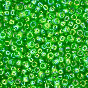10g TOHO 8/0 Round Japanese Beads 3mm 167 Transparent Rainbow Peridot Seed Beads Jewelry Making High-quality Beading