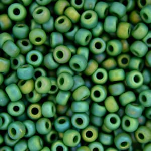10g MIYUKI 6/0 Round Japanese Seed Beads 4mm 9411FR Opaque Green AB Seed Beads Jewelry Making High-quality Beading