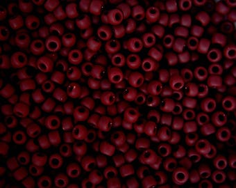 10g TOHO 8/0 Runda Japanska Pärlor 3 mm 46F Opaka Frostade Oxblodsfröpärlor Smyckestillverkning Högkvalitativ Pärltillverkning
