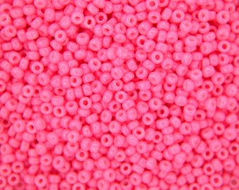 10g MIYUKI 11/0 Round Japanese Seed Beads 2mm 91385 Dyed Opaque Pink Seed Beads Jewelry Making High-quality Beading