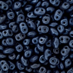10g-100g Matubo Superduo Czech Seed Beads 2.5x5mm Matte Metallic Suede Dark Blue Jewelry Making Beading Czechia