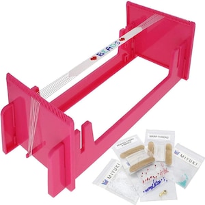 Bead Loom Kit Loomeez: Japanese Beadsmith Loom for Jewellery Making Plastic Beading Loom