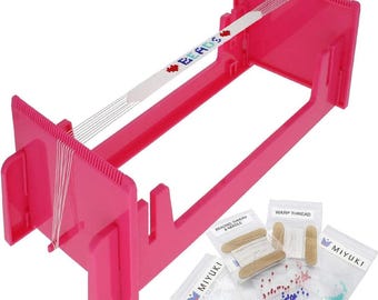 Zestaw do tkania koralików Loomeez: japońskie krosno koralikowe do wyrobu biżuterii Plastikowe krosno koralikowe