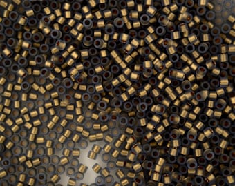 5g TOHO 11/0 Aiko Japanese Seed Beads 2mm 997FM Frosted Gold Lined Light Sapphire Rainbow High Quality Glass Beads Japan Jewelry Making