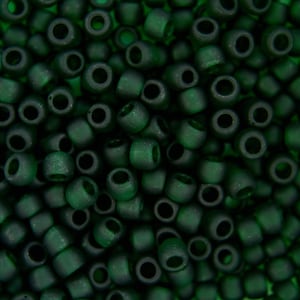10g TOHO 6/0 Round Japanese Seed Beads 4mm 939F Transparent Green Emerald Frosted Seed Beads Jewelry Making High-quality Beading