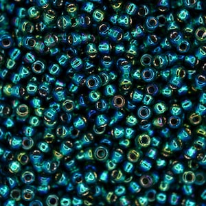 10g MIYUKI 8/0 Round Japanese Seed Beads 3mm 91017 Silver Lined Emerald AB Seed Beads Jewelry Making High-quality Beading