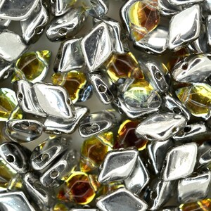 10g Matubo GemDuo Czech Seed Beads 5x8mm Beads Backlit Tequila High Quality Two-Hole Glass Beads for Jewellery Making Beading Czech