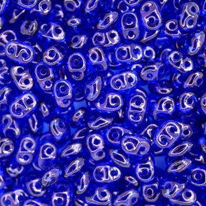 10g Matubo SuperDuo Czech Seed Beads 2.5x5mm Transparent Sapphire Vega Two-Hole High Quality for Jewelry Making Beading Czech