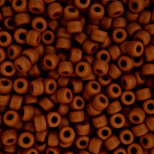 10g Matubo 6/0 Round Czech Seed Beads 4mm Matte Opaque Umber Best Quality Jewelry Making High-quality Czechia Beading
