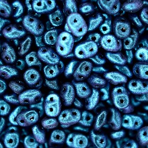 10g-100g Matubo Superduo Czech Seed Beads 2.5x5mm Polychrome Indigo Violet Jewelry Making Beading Czechia