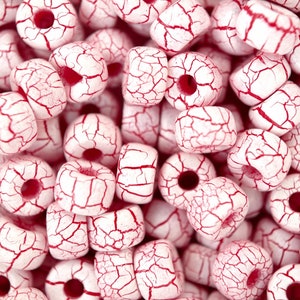10 g Matubo 2/0 6 mm Perlas de semilla checas de la mejor calidad Ionic White/Red de alta calidad para hacer joyas Abalorios República Checa