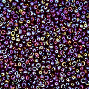 10g TOHO 11/0 Round Japanese Seed Beads 2mm 406 Opaque Oxblood Rainbow Seed Beads Jewelry Making High-quality Beading