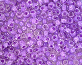 10g TOHO 6/0 okrągłe japońskie koraliki nasienne 4 mm 943 wewnętrzne kolorowe kryształki/liliowe koraliki nasienne do wyrobu biżuterii wysokiej jakości koraliki
