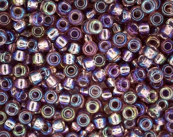 10g MIYUKI 6/0 Runda Japanska Rosspärlor 4 mm 91012 Silverfodrad Rökametist AB Smyckestillverkning Högkvalitativ Pärltillverkning Tjeckien Tjeckien