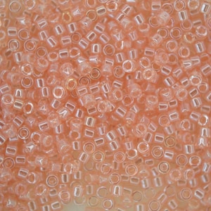 7.2g MIYUKI 11/0 Delica Japanische Rocailles Perlen DB106 Transparent Rosa Luster Schmuck machen Hochwertige Glasperlen DIY