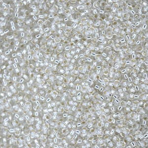 10g MIYUKI 15/0 Round Japanese Seed Beads 1.5mm 1 Silver Lined Crystal Glass Beads Jewelry Making High-quality Beading
