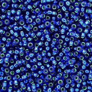 10g MIYUKI 11/0 Round Japanese Seed Beads 2mm 91457 Metallic Emerald/Dark Sapphire Seed Beads Jewelry Making High-quality Beading