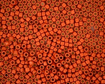 2.5inch Tube TOHO 11/0 Cylinder Treasure Japanese Seed Beads 1.8mm PF562F PermaFinish Galvanized Matte Saffron