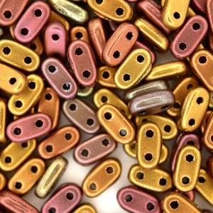 Czechmates Bar Perlen 6x3x2mm 5g Metallisch Bronze Iris Einzigartige Perlenzubehör für Handwerk Schmuck machen Tschechische Republik