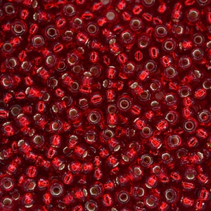 10g Miyuki 8/0 911 Silverfodrade Rubiner 3 mm Ross Beads Runda Japanska Pärlor Smyckestillverkning Högkvalitativ Pärla