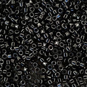 7.2 g MIYUKI 11/0 Delica perles de rocaille japonaises DB010 noir fabrication de bijoux perles de verre de haute qualité bricolage