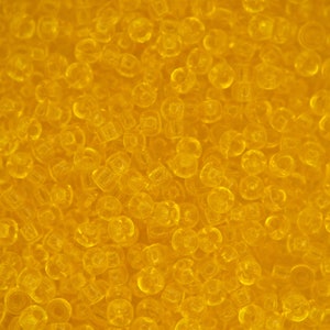 10g MIYUKI 8/0 Round Japanese Seed Beads 3mm 9136 Transparent Yellow Seed Beads Jewelry Making High-quality Beading