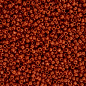 10g TOHO 15/0 Runde japanische Rocailles 1,5 mm 46L Opaque Terra Cotta Rocailles Schmuck machen Hochwertige Perlen Japan