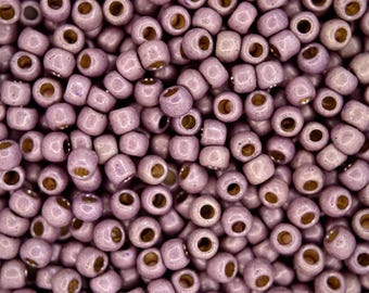 10g TOHO 6/0 okrągłe japońskie koraliki nasienne 4 mm PF554F PermaFinish ocynkowane matowe koraliki nasienne lawendowe do wyrobu biżuterii wysokiej jakości koraliki