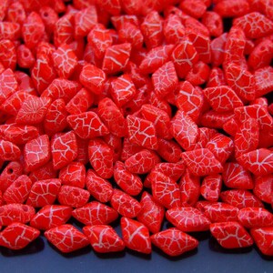 10g Matubo GemDuo Czech Seed Beads 5x8mm Beads Ionic Red White High Quality Two-Hole Glass Beads for Jewellery Making Beading Czech