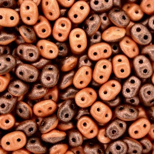 10g Matubo Duets SuperDuo Czech Seed Beads 2.5x5mm Polychrome Carrot And Spice Two-Hole High Quality for Jewelry Making Beading Czech