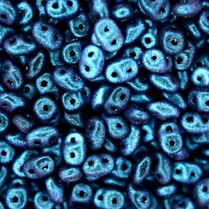 10g-50g Matubo Superduo Czech Seed Beads 2.5x5mm Polychrome Indigo Violet Jewelry Making Beading Czechia