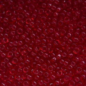 10g MIYUKI 8/0 Round Japanese Seed Beads 3mm 9141 Transparent Ruby Seed Beads Jewelry Making High-quality Beading