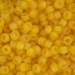 10g MIYUKI 6/0 okrągłe japońskie koraliki nasienne 4 mm 9136FR matowe przezroczyste żółte koraliki nasienne AB do wyrobu biżuterii wysokiej jakości koraliki