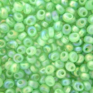 10 g de cuentas de vidrio mate verde marino de 4 mm 92134F de Miyuki Magatamas, suministros de abalorios japoneses para hacer joyas DIY