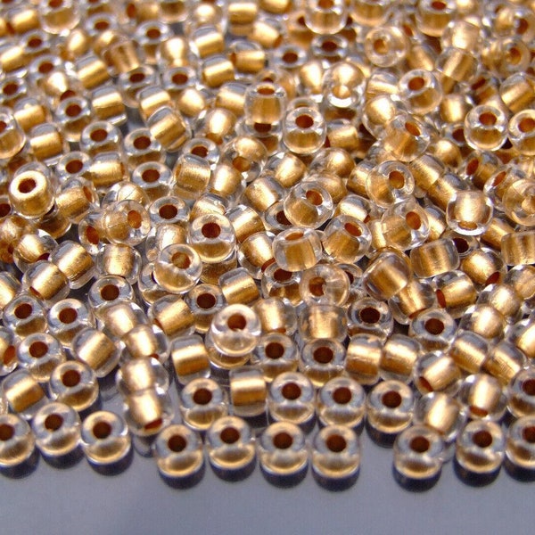 10g Matubo 6/0 Round Czech Seed Beads 4mm Gold Copper Lined Crystal Best Quality Jewelry Making High-quality Czechia Beading