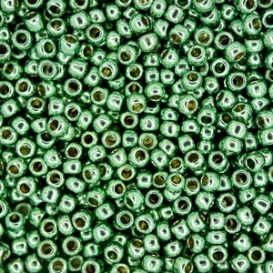 10g TOHO 8/0 Round Japanese Beads 3mm Pf570 Permafinish Galvanized Mint Green Seed Beads Jewelry Making High-quality Beading
