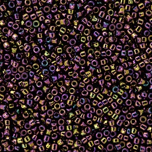 10g TOHO 15/0 Round Japanese Seed Beads 1.5mm 85 Metallic Iris Purple Seed Beads Jewelry Making High-quality Beading Japan