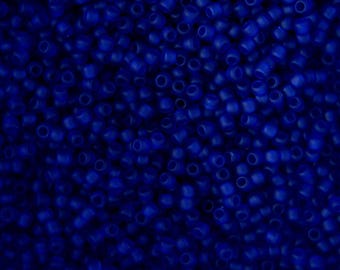 10 g TOHO 11/0 ronde Japanse zaadkralen 2 mm 8DF transparante mat kobaltblauwe zaadkralen voor het maken van sieraden, hoogwaardige kralen.