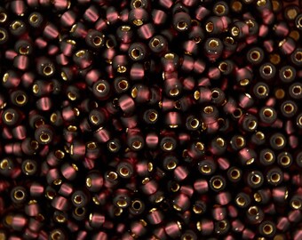10g MIYUKI 8/0 Runda Japanska Rosspärlor 3 mm 913F Matt Silverfodrade Mörkrökta Ametist Rosspärlor Smyckestillverkning Högkvalitativ Pärltillverkning