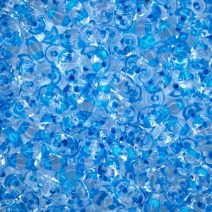 10g Matubo SuperDuo Czech Seed Beads 2.5x5mm Crystal Aqua Lined Two-Hole High Quality for Jewelry Making Beading Czech