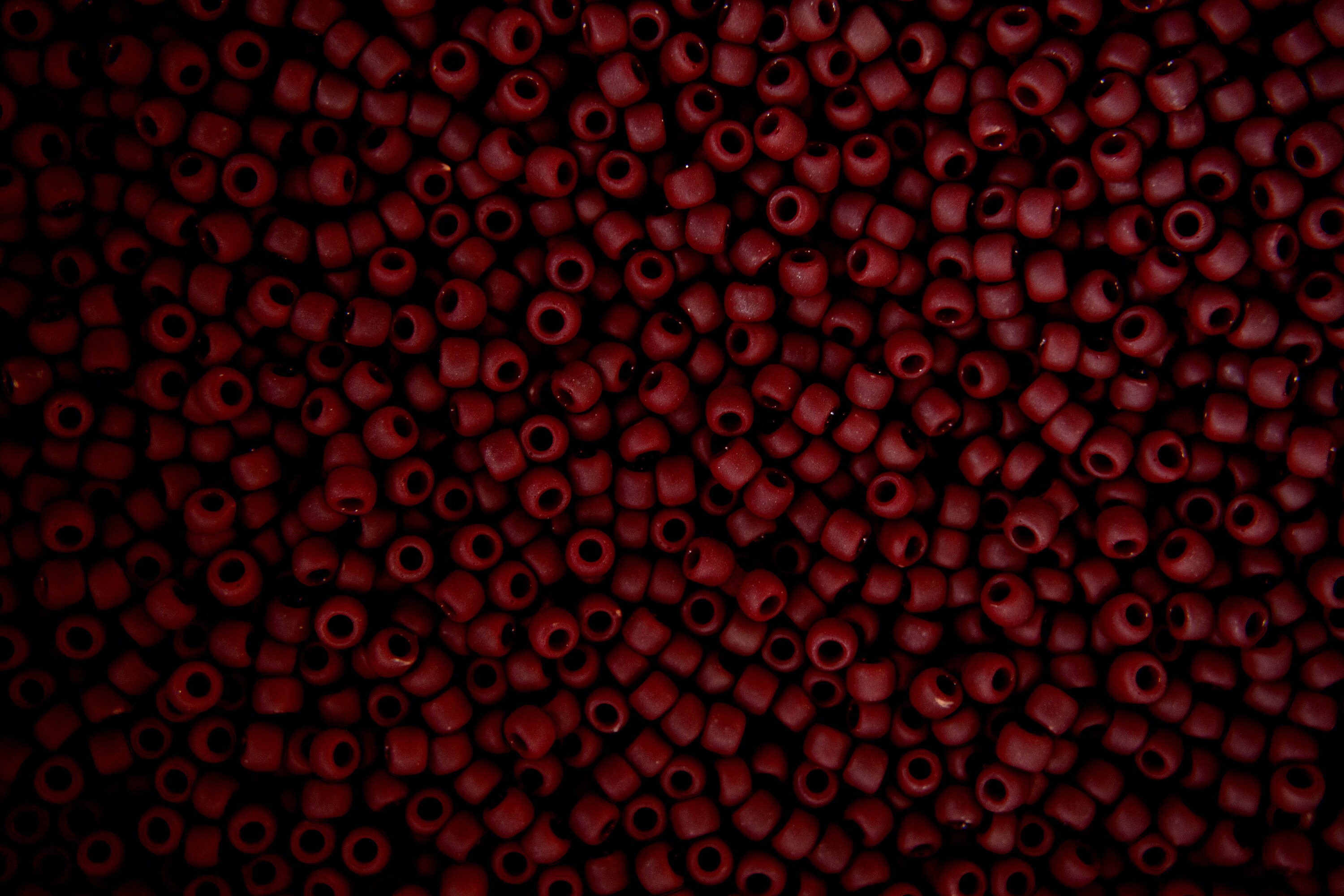 Contas de sementes japonesas redondas TOHO 11/0 de 10g, 2 mm, 46F, opacas, foscas, sangue de boi, para fabricação de joias, contas de alta qualidade