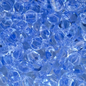 10g Czech Gemduo Twin Hole Beads Transparent Light Sapphire High Quality Two-Hole Glass Beads for Jewellery Making Beading Czech