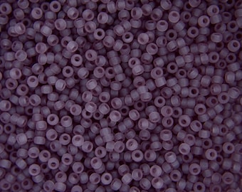 10g MIYUKI 11/0 Runda Japanska Rosspärlor 2 mm 9142F Matt Transparent Rökig Ametist Rosspärlor Smyckestillverkning Högkvalitativ Pärltillverkning