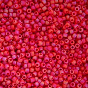 10g TOHO 11/0 Round Japanese Seed Beads 2mm 405F Opaque Rainbow Frosted Cherry Seed Beads Jewelry Making High-quality Beading