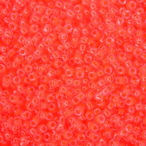 10g TOHO 11/0 Round Japanese Seed Beads 2mm 803 Luminous Neon Salmon Seed Beads Jewelry Making High-quality Beading