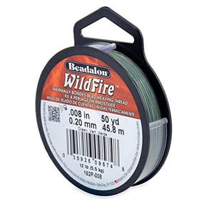 Beadalon Wildfire Green 0,008 cala/0,20 mm 12 funtów/5,5 kg 50 jardów/45 m