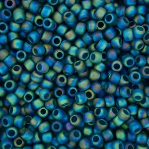 10g TOHO 8/0 Round Japanese Beads 3mm 167BDF Transparent Frosted Teal Rainbow Seed Beads Jewelry Making High-quality Beading