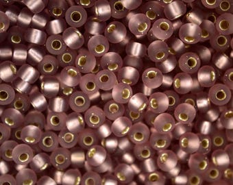 10g MIYUKI 6/0 Runda Japanska Rosspärlor 4 mm 912F Matt Silverfodrad Rökig Ametist Smyckestillverkning Högkvalitativ Pärltillverkning Tjeckien Tjeckien