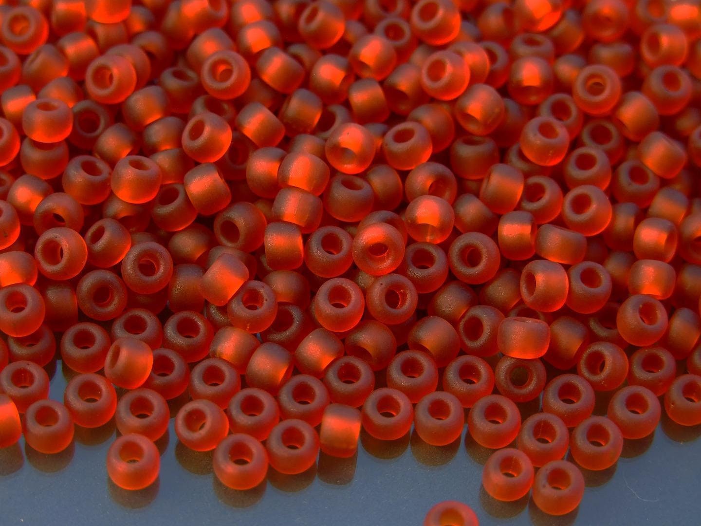 10g MIYUKI 6/0 Round Japanese Seed Beads 4mm 9134F Matte Transparent